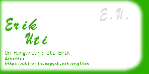 erik uti business card